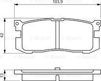 BOSCH 0 986 461 138 - Тормозные колодки, дисковые, комплект autosila-amz.com