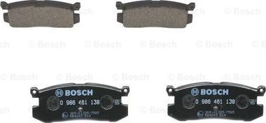 BOSCH 0 986 461 138 - Тормозные колодки, дисковые, комплект autosila-amz.com