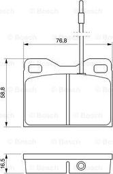 BOSCH 0 986 468 661 - Тормозные колодки, дисковые, комплект autosila-amz.com