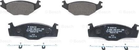 BOSCH 0 986 468 871 - Тормозные колодки, дисковые, комплект autosila-amz.com