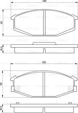 BOSCH 0 986 468 320 - Тормозные колодки, дисковые, комплект autosila-amz.com