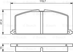 BOSCH 0 986 468 701 - Тормозные колодки, дисковые, комплект autosila-amz.com