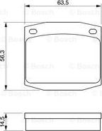 BOSCH 0 986 463 911 - Тормозные колодки, дисковые, комплект autosila-amz.com