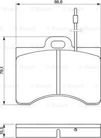 BOSCH 0 986 463 561 - Тормозные колодки, дисковые, комплект autosila-amz.com