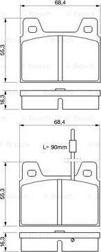 BOSCH 0 986 462 532 - Тормозные колодки, дисковые, комплект autosila-amz.com