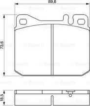 BOSCH 0 986 462 803 - 0 986 462 803 колодки дисковые! перед.\VW LT 28 2.0 75-96 autosila-amz.com