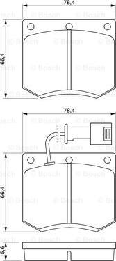 BOSCH 0 986 467 930 - Тормозные колодки, дисковые, комплект autosila-amz.com