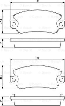 BOSCH 0 986 467 760 - Тормозные колодки, дисковые, комплект autosila-amz.com