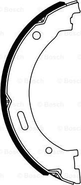 BOSCH 0 986 487 942 - Комплект тормозов, ручник, парковка autosila-amz.com