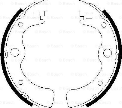 BOSCH 0 986 487 049 - Комплект тормозных колодок, барабанные autosila-amz.com