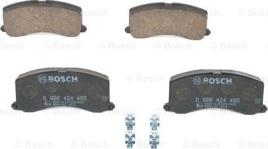 BOSCH 0 986 424 465 - Тормозные колодки, дисковые, комплект autosila-amz.com