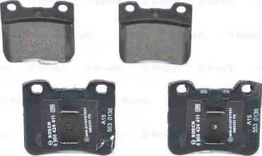 BOSCH 0 986 424 411 - Тормозные колодки, дисковые, комплект autosila-amz.com