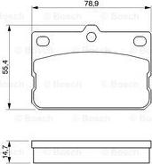 BOSCH 0 986 424 422 - Тормозные колодки, дисковые, комплект autosila-amz.com