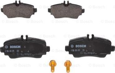 BOSCH 0 986 424 470 - Колодки тормозные передние MERCEDES (W168) autosila-amz.com