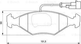 BOSCH 0 986 424 543 - Тормозные колодки, дисковые, комплект autosila-amz.com