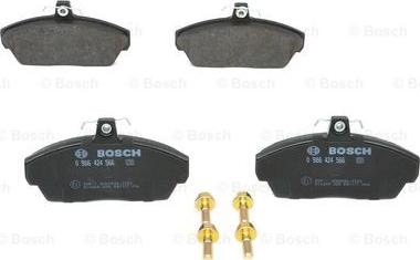 BOSCH 0 986 424 566 - Тормозные колодки, дисковые, комплект autosila-amz.com