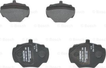 BOSCH 0 986 424 563 - Тормозные колодки, дисковые, комплект autosila-amz.com