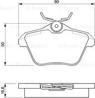 BOSCH 0 986 424 506 - Тормозные колодки, дисковые, комплект autosila-amz.com