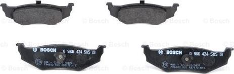 BOSCH 0 986 424 585 - 0 986 424 585 колодки дисковые з.\ Chrysler PT Cruiser all 00> autosila-amz.com