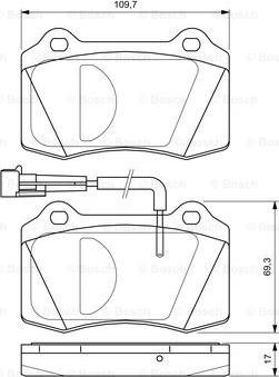 BOSCH 0 986 424 579 - Тормозные колодки, дисковые, комплект autosila-amz.com