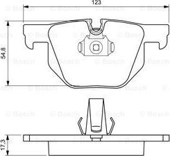 BOSCH 0 986 424 653 - Тормозные колодки, дисковые, комплект autosila-amz.com