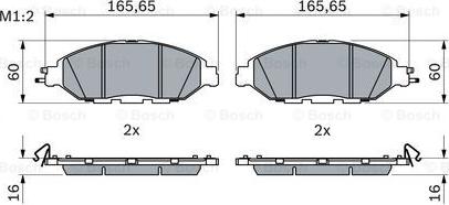 BOSCH 0 986 424 682 - 0 986 424 682 ДИСКОВЫЕ КОЛОДКИ ПЕРЕДНИЕ autosila-amz.com