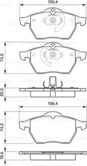 BOSCH 0 986 424 676 - Тормозные колодки, дисковые, комплект autosila-amz.com