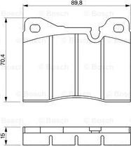 BOSCH 0 986 424 050 - Тормозные колодки, дисковые, комплект autosila-amz.com