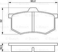 BOSCH 0 986 424 063 - Тормозные колодки, дисковые, комплект autosila-amz.com