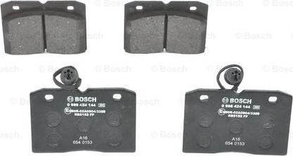 BOSCH 0 986 424 144 - Тормозные колодки, дисковые, комплект autosila-amz.com