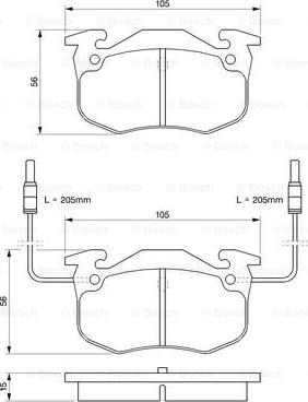 BOSCH 0 986 424 147 - Тормозные колодки, дисковые, комплект autosila-amz.com