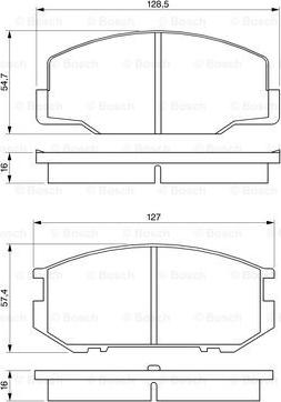 BOSCH 0 986 424 137 - Тормозные колодки, дисковые, комплект autosila-amz.com