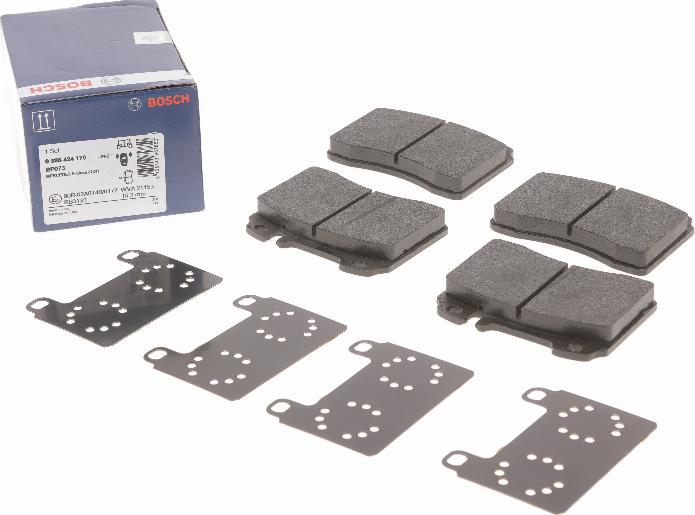 BOSCH 0 986 424 170 - Тормозные колодки, дисковые, комплект autosila-amz.com