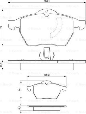 BOSCH 0 986 424 360 - 0 986 424 360 390 10=223613!колодки дисковые п.\Opel Calibra/Vectra/SAAB 900 2.0-2.5/2.0/2.2DTi 95> autosila-amz.com