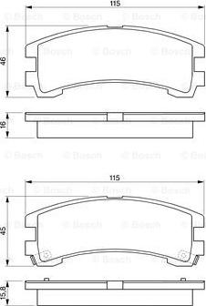 BOSCH 0 986 424 323 - Тормозные колодки, дисковые, комплект autosila-amz.com