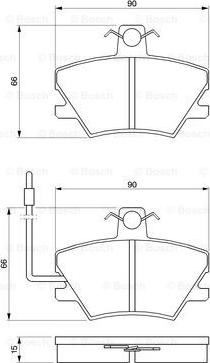 BOSCH 0 986 424 372 - Тормозные колодки, дисковые, комплект autosila-amz.com