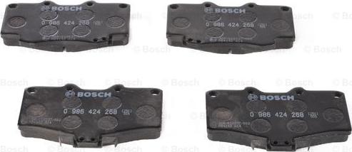 BOSCH 0 986 424 268 - 0 986 424 268 315 04 !колодки дисковые п.\Toyota Land Cruiser 4.0-4.2TD 90>/4Runner 2.4-3.0TD 87-96 autosila-amz.com