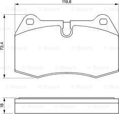 BOSCH 0 986 424 209 - Тормозные колодки, дисковые, комплект autosila-amz.com