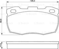 BOSCH 0 986 424 286 - Тормозные колодки, дисковые, комплект autosila-amz.com