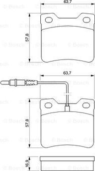 BOSCH 0 986 424 229 - Тормозные колодки, дисковые, комплект autosila-amz.com