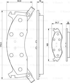 BOSCH 0 986 424 276 - Тормозные колодки, дисковые, комплект autosila-amz.com