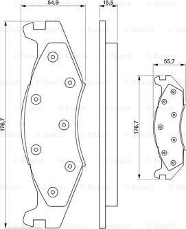 BOSCH 0 986 424 273 - Тормозные колодки, дисковые, комплект autosila-amz.com