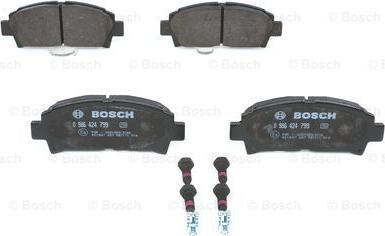 BOSCH 0 986 424 799 - Тормозные колодки, дисковые, комплект autosila-amz.com