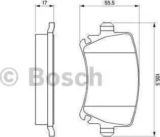 BOSCH 0 986 424 796 - Тормозные колодки, дисковые, комплект autosila-amz.com