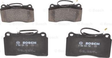 BOSCH 0 986 424 738 - Колодки торм к-т autosila-amz.com