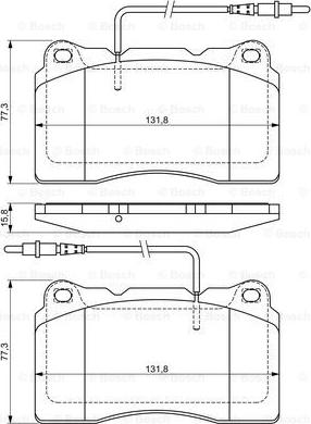 BOSCH 0 986 424 738 - 0 986 424 738 13.0460-4972.2=666 14 !колодки дисковые п.\ Citroen C8 3.0 V6 02> autosila-amz.com