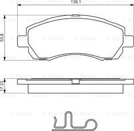 BOSCH 0 986 424 770 - Тормозные колодки, дисковые, комплект autosila-amz.com