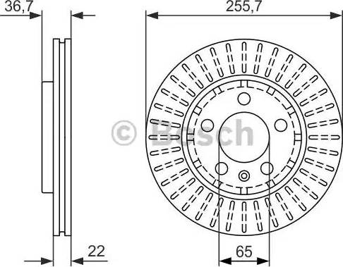 BOSCH 0 986 479 912 - Тормозной диск autosila-amz.com