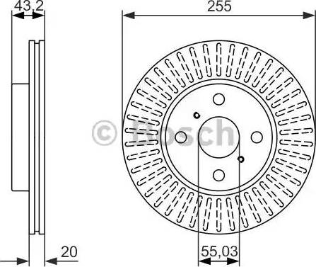 BOSCH 0 986 479 927 - Тормозной диск autosila-amz.com