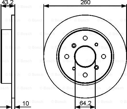 BOSCH 0 986 479 447 - Тормозной диск autosila-amz.com